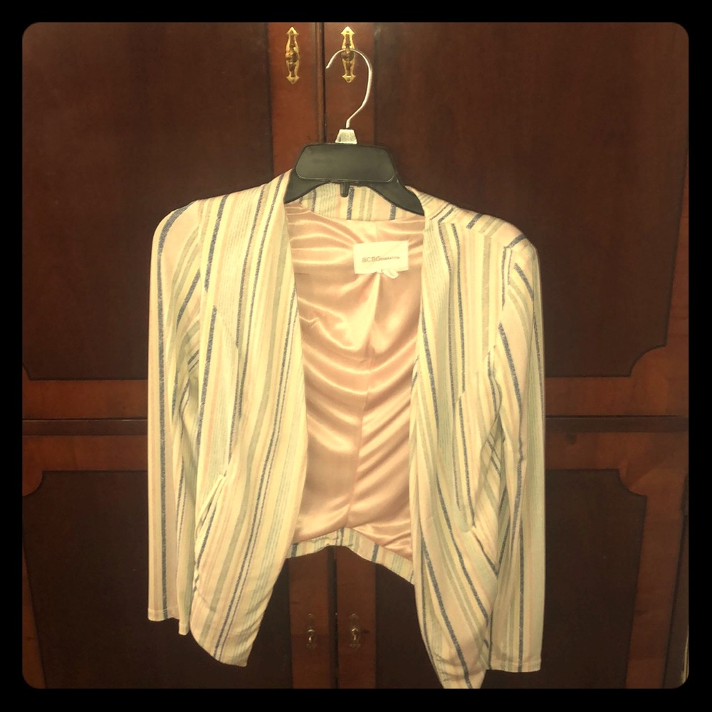 BCBGeneration striped blazer.